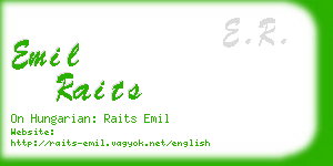 emil raits business card